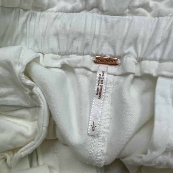 Free People Margate Paperbag Waist Trousers Pants White Size Large - Picture 7 of 8